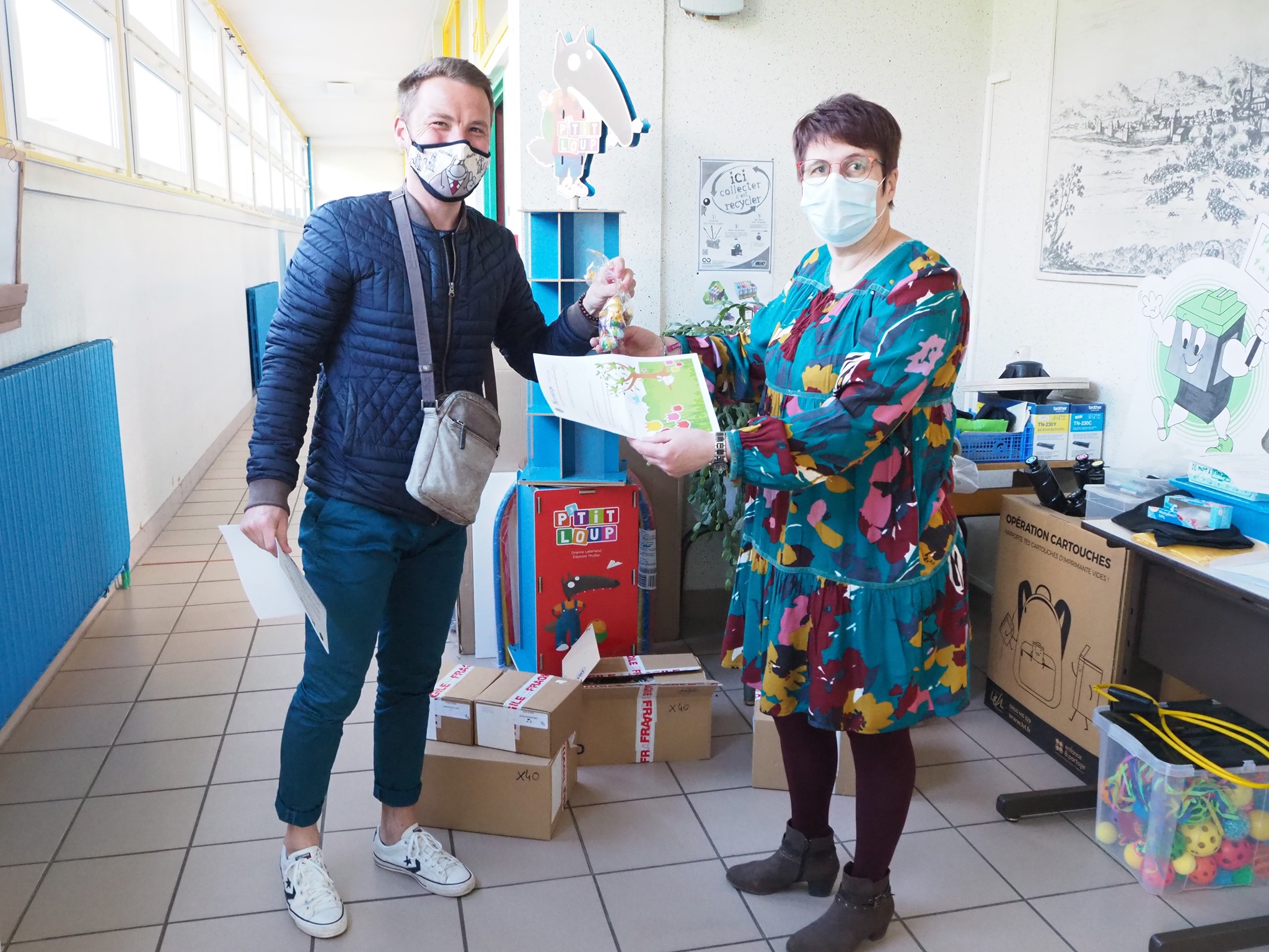 Distribution de chocolat