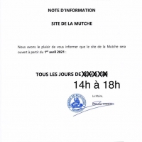 Horaires de la zone de loisirs