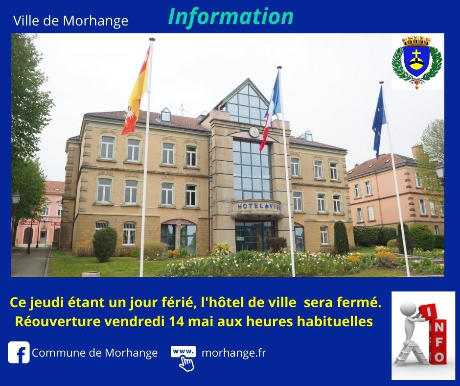 Mairie fermé le 11 mai 2021