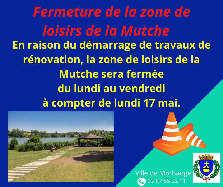 fermeture de la zone de loisirs 