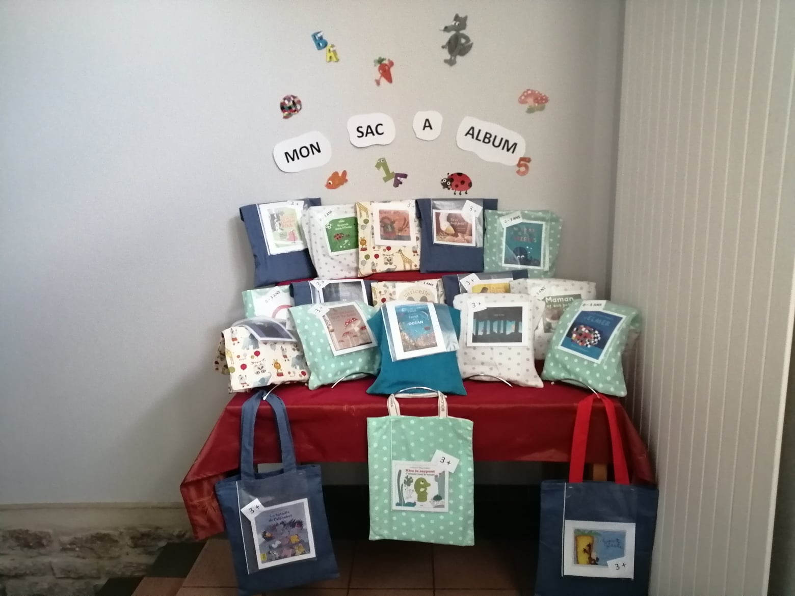 Médiathèque municipale de Morhange : Les sacs à album sont arrivés !