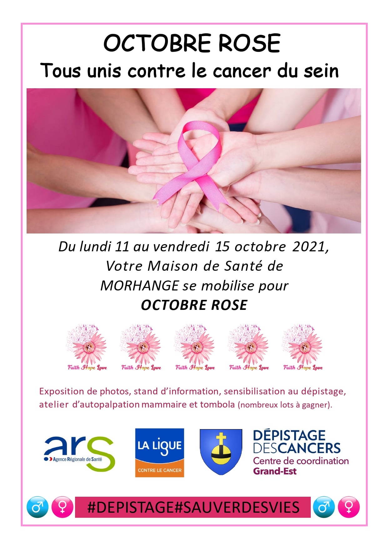 Octobre Rose : Votre Maison de Santé de MORHANGE se mobilise