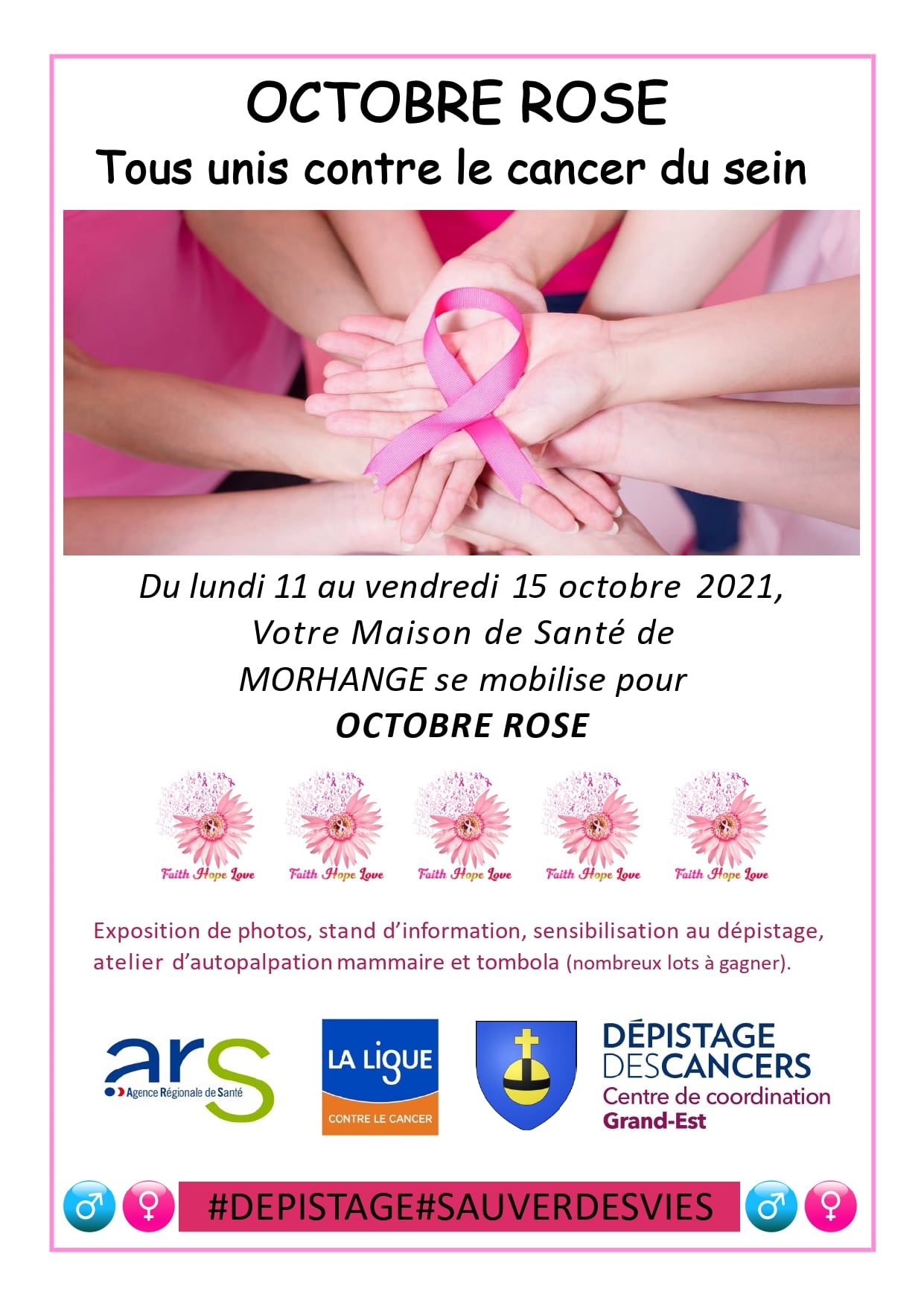 Octobre Rose : Votre Maison de Santé de MORHANGE se mobilise 