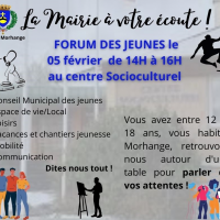 La Mairie à votre écoute : forum des jeunes