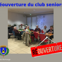 Reouverture du club seniors