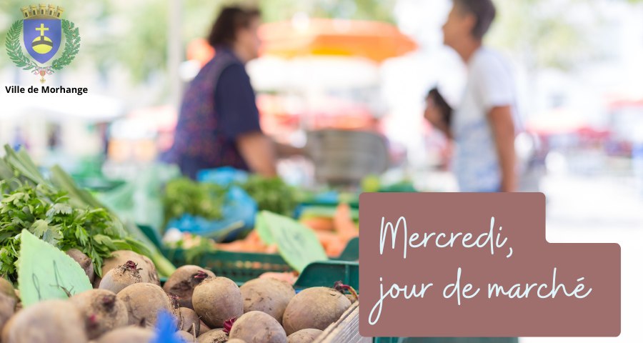 Mercredi, c’est jour de marché en centre-ville.