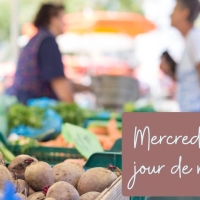 Mercredi, c’est jour de marché en centre-ville.