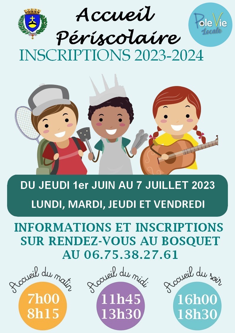 Accueil periscolaire - inscription 2023-2024