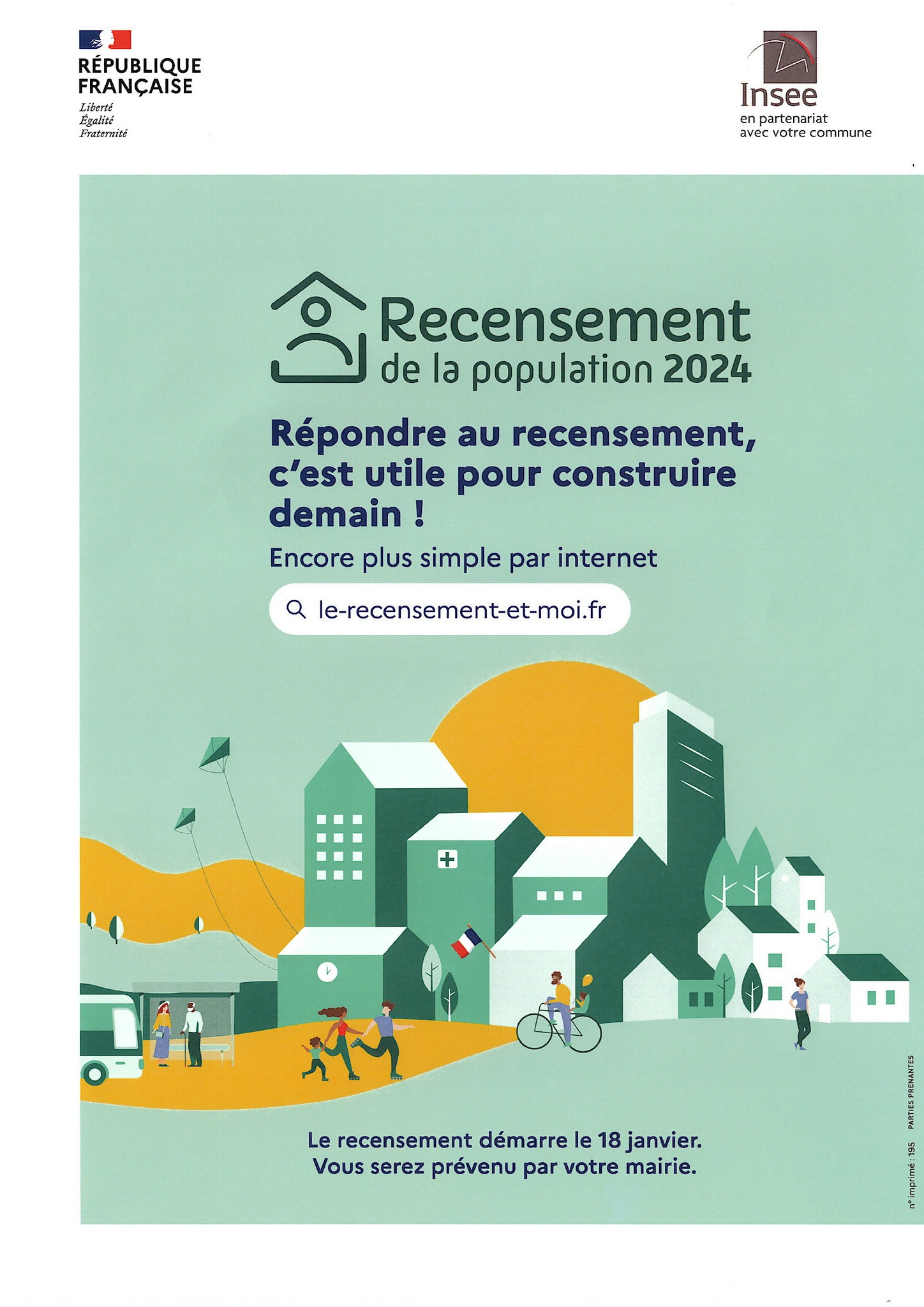 Le Recensement débute le 18 janvier 2024