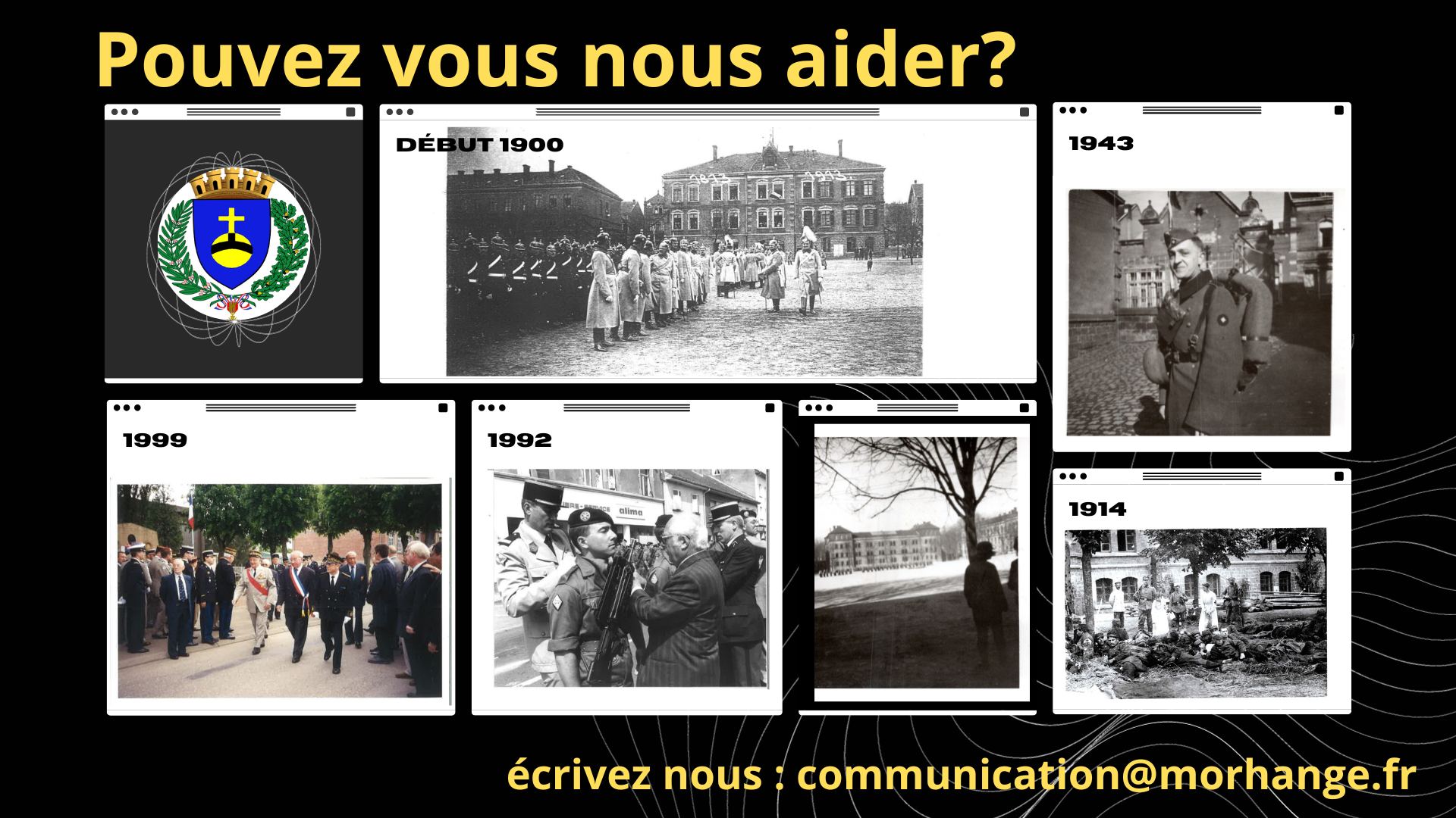 Appel à tous les témoins du passé : contribuez à l'histoire de Morhange